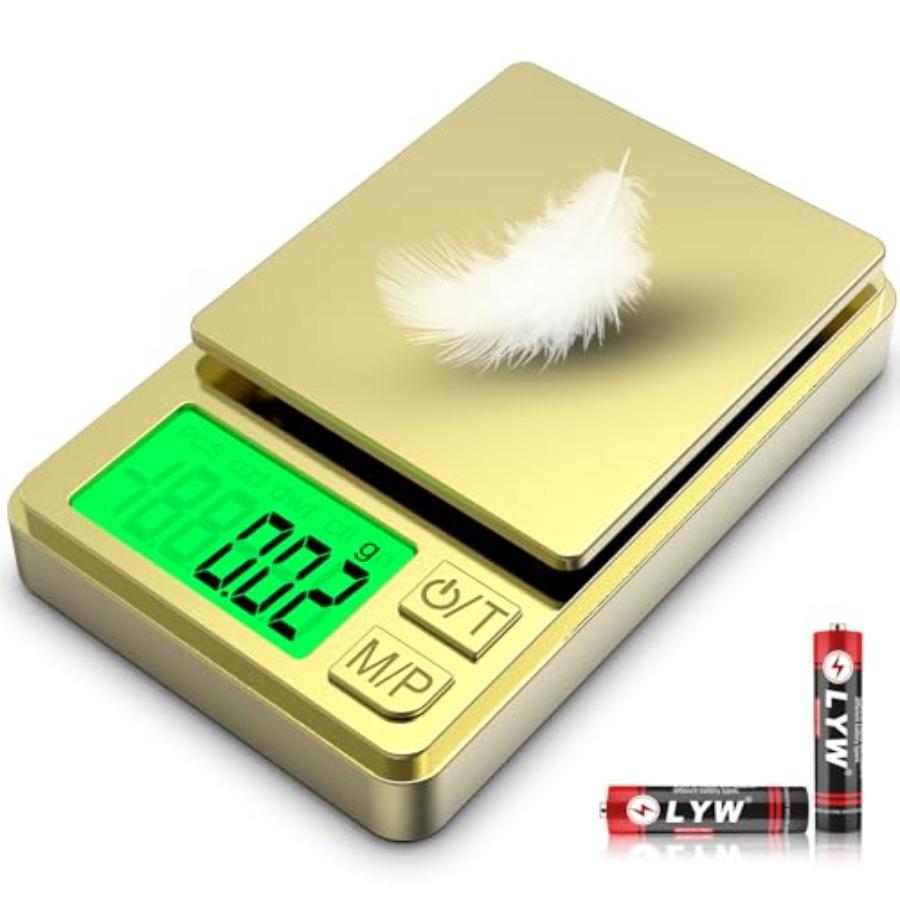 Digital Pocket Scale 500g x 0.01g High Precision Gram Scale Portable Jewelry Scale with Protective Cover Backlit LCD 7 Units Ta United States
Digital Pocket Scale 500g x 0.01g High Precision Gram Scale Portable Jewelry Scale with Protective Cover Backlit LCD 7 Units Ta United States