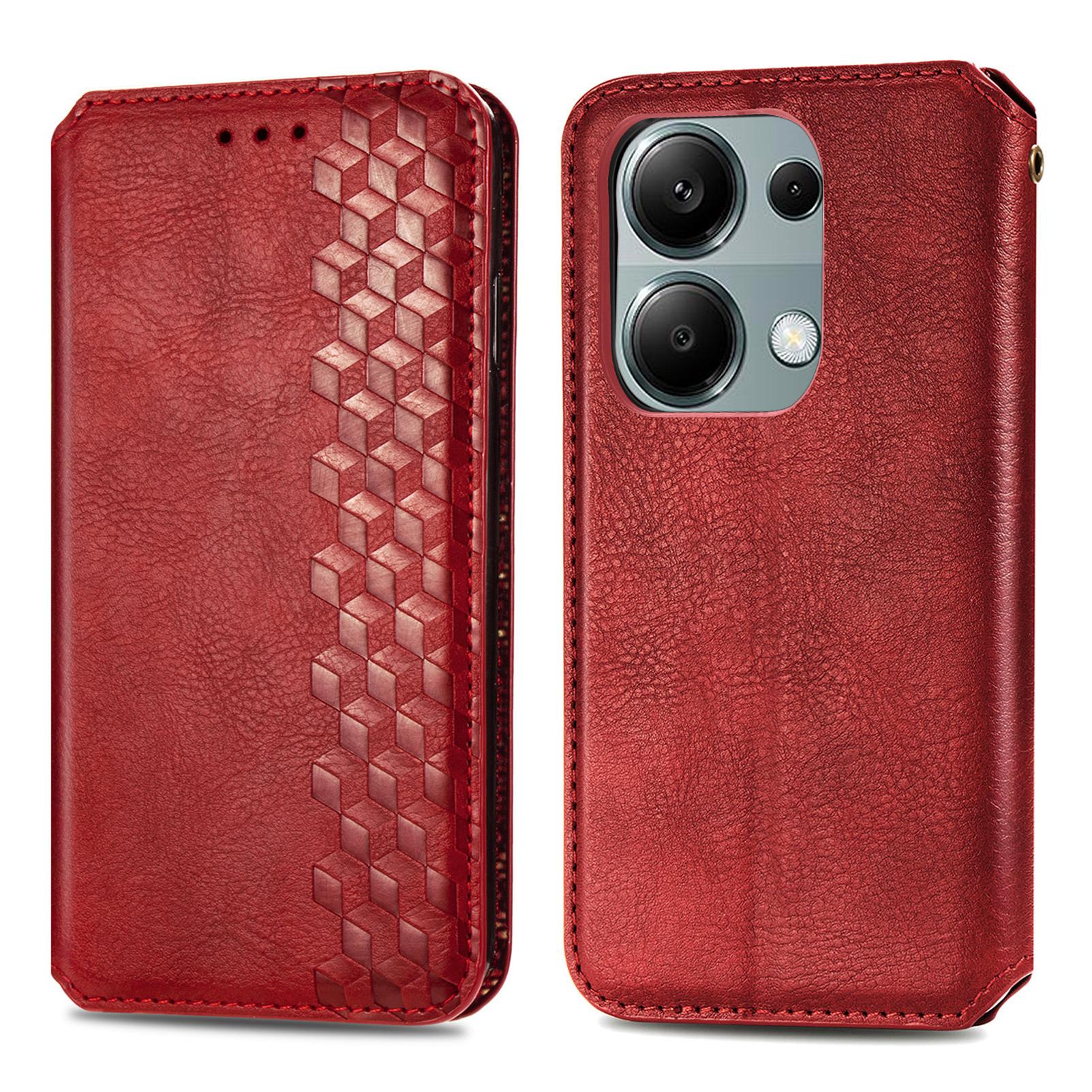 For Xiaomi Redmi Note 13 Pro 4G/Poco M6 Pro 4G PU Leather Case Rhombus Imprint Wallet Stand Phone Cover Red
For Xiaomi Redmi Note 13 Pro 4G/Poco M6 Pro 4G PU Leather Case Rhombus Imprint Wallet Stand Phone Cover Red