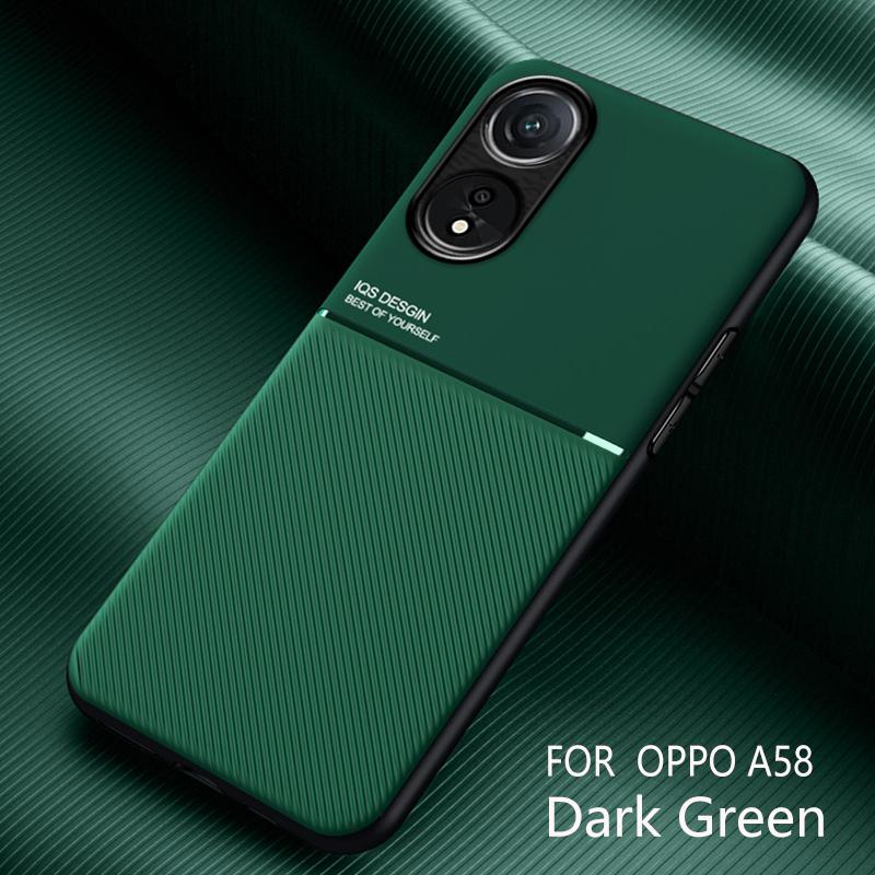 For Oppo A58 5G PU Leather+TPU Phone Case Anti-drop Cell Phone Cover with Built-in Metal Sheet Green
For Oppo A58 5G PU Leather+TPU Phone Case Anti-drop Cell Phone Cover with Built-in Metal Sheet Green