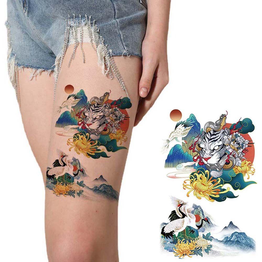 Art Thigh Tigers Flowers Large Tattoo Stickers Temporary Tattoos Dragon Fake Tattoo Tattoo Stickers
Art Thigh Tigers Flowers Large Tattoo Stickers Temporary Tattoos Dragon Fake Tattoo Tattoo Stickers