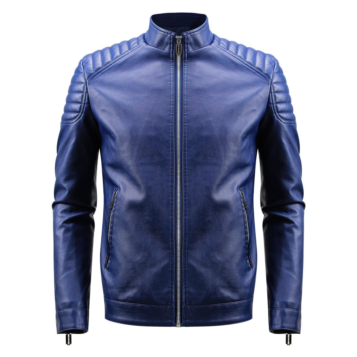 Men s Trendy Plus Size PU Leather Jacket for Spring/Autumn 3XL темно-синий
Men s Trendy Plus Size PU Leather Jacket for Spring/Autumn 3XL темно-синий
