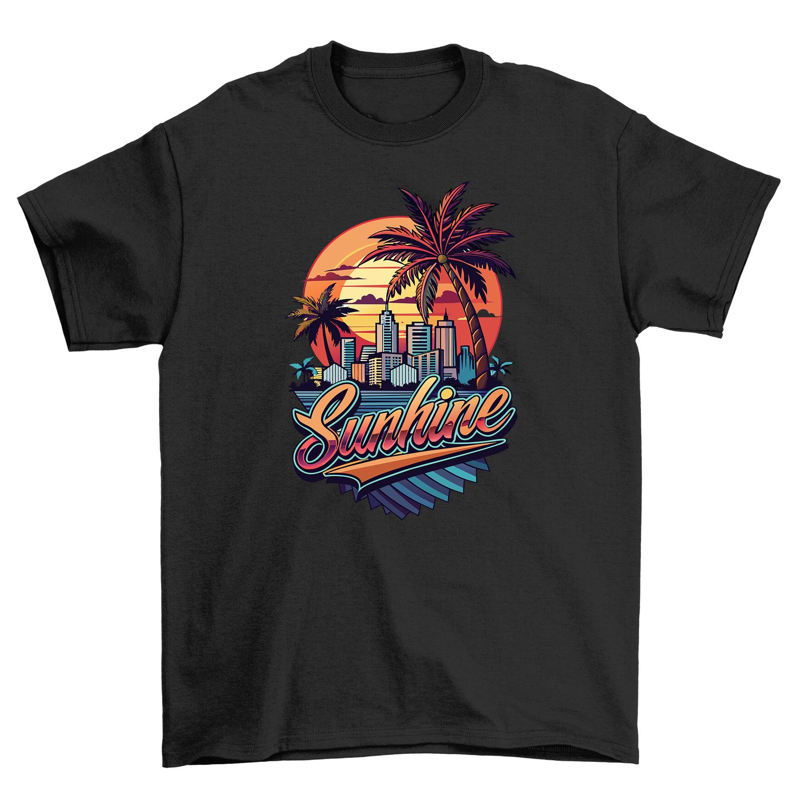Retro_59 Sunset Cityscape Palm Trees T-Shirt Mens Womens Tees Top - Funny and Stylish! Retro Feel mee S
Retro_59 Sunset Cityscape Palm Trees T-Shirt Mens Womens Tees Top - Funny and Stylish! Retro Feel mee S