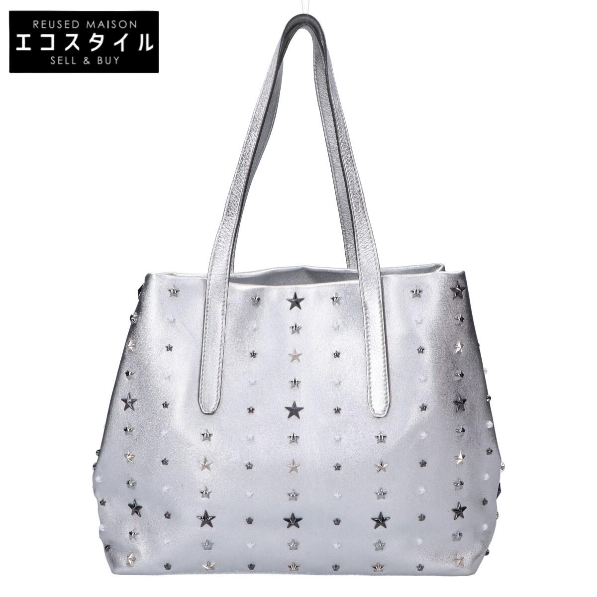 JIMMY CHOO SOFIA Star Studs Leather Tote Bag SilverUsed
JIMMY CHOO SOFIA Star Studs Leather Tote Bag SilverUsed
