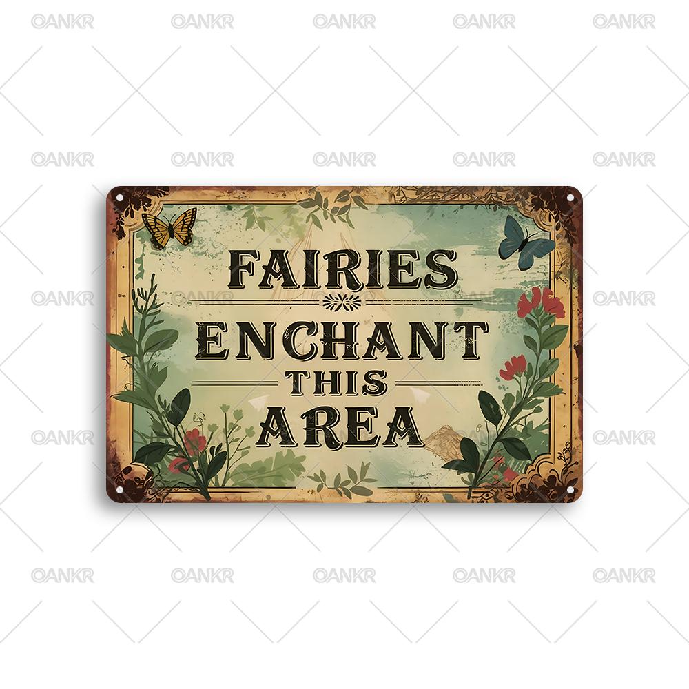 Vintage Metal Tin Sign Fairies Enchant This Area Poster Metal Signs for Man Cave Bar Garden Home Wall Decor Plaque 20x30cm(7.8x11.8inch)
Vintage Metal Tin Sign Fairies Enchant This Area Poster Metal Signs for Man Cave Bar Garden Home Wall Decor Plaque 20x30cm(7.8x11.8inch)