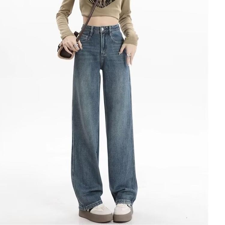 Women s High-Waist Wide-Leg Jeans – 2025 Spring/Autumn Style, Slimming & Versatile Straight Leg Trend XS: 65-75 jin
Women s High-Waist Wide-Leg Jeans – 2025 Spring/Autumn Style, Slimming & Versatile Straight Leg Trend XS: 65-75 jin