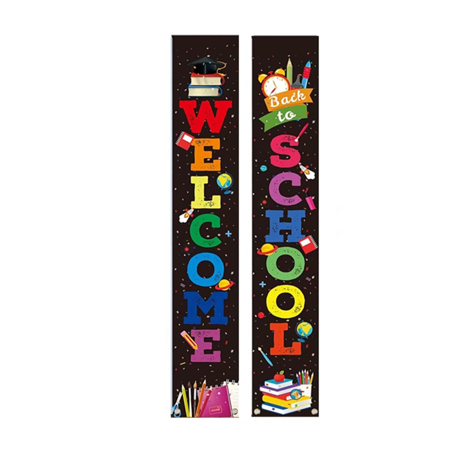 1 Pair Back To School Sign Welcome Door Couplets Campus Classroom Decoration One Size
1 Pair Back To School Sign Welcome Door Couplets Campus Classroom Decoration One Size