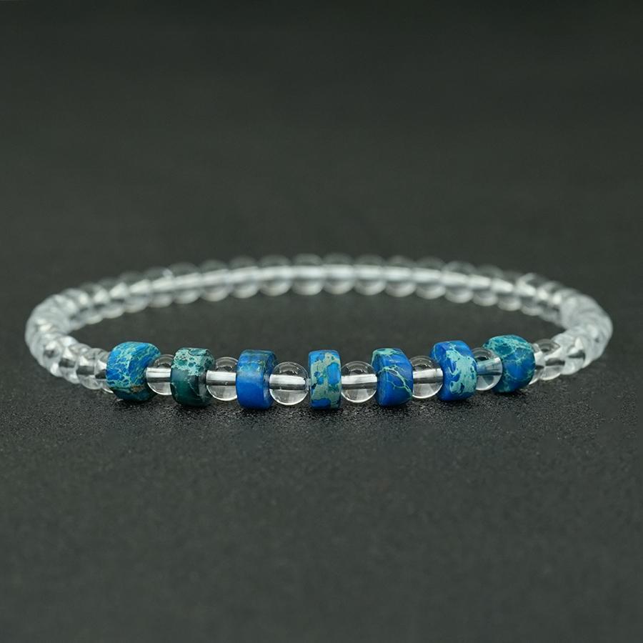 Novel Bohemian Women Charm Bracelet Premium Selected Emperor Stone Strand Braslet 4 Color Options Perfect Gift For Her Jewelry 19.5(7.7inch) море синього кольору
Novel Bohemian Women Charm Bracelet Premium Selected Emperor Stone Strand Braslet 4 Color Options Perfect Gift For Her Jewelry 19.5(7.7inch) море синього кольору