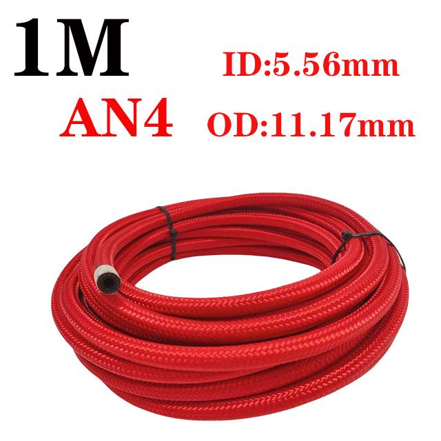 Fuel Hose Oil Gas Cooler Hose Line Pipe Tube Nylon Stainless Steel Braided Inside CPE Rubber 1M AN4 AN6 AN8 AB10 AN12 AN16 AN20 червоний
Fuel Hose Oil Gas Cooler Hose Line Pipe Tube Nylon Stainless Steel Braided Inside CPE Rubber 1M AN4 AN6 AN8 AB10 AN12 AN16 AN20 червоний