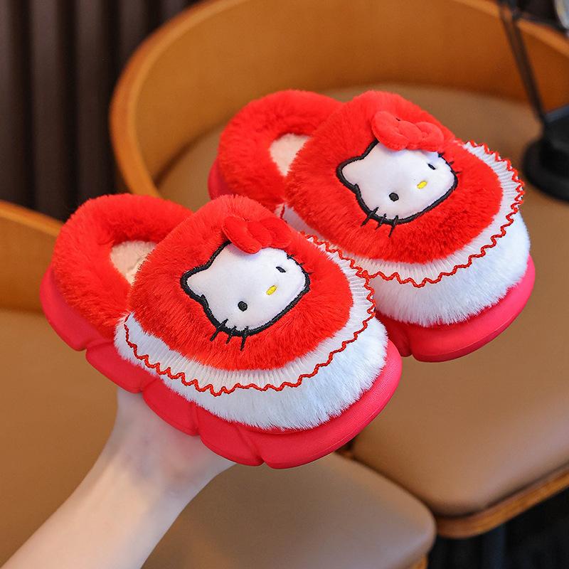 Children s cotton slippers for girls, winter cartoon cute Kuromi non-slip indoor parent-child baby slippers for girls 28-29Inner Length17.5cm червоний
Children s cotton slippers for girls, winter cartoon cute Kuromi non-slip indoor parent-child baby slippers for girls 28-29Inner Length17.5cm червоний