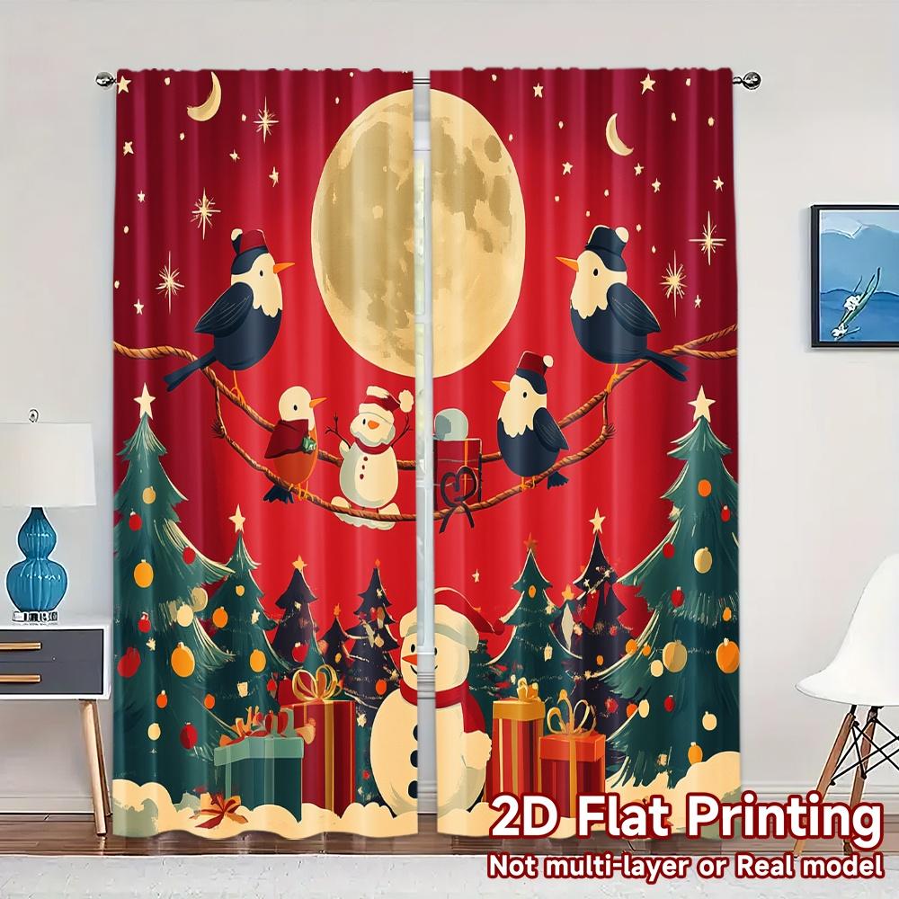 2pcs,Curtains Christmas Birds Moon Night (2) Modern Print Curtains Versatile Durable Polyester Curtains Decorations For Home 52.50×116.00 CM 2pcs
2pcs,Curtains Christmas Birds Moon Night (2) Modern Print Curtains Versatile Durable Polyester Curtains Decorations For Home 52.50×116.00 CM 2pcs