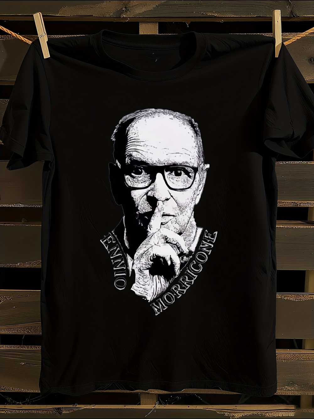 Ennio Morricone Vintage Music Composer T-Shirt Mens Tshirt Womens Tshirts with Letters Print Short Sleeves T-Shirt Casual Street Tee Shirt Top XXXXL
Ennio Morricone Vintage Music Composer T-Shirt Mens Tshirt Womens Tshirts with Letters Print Short Sleeves T-Shirt Casual Street Tee Shirt Top XXXXL