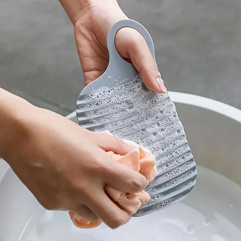 1pc Portable Mini Laundry Board, Soft Glue Foldable, Non-slip Hand Wash Scrubboard For Clothes, Perfect For Travel & Outdoor белый
1pc Portable Mini Laundry Board, Soft Glue Foldable, Non-slip Hand Wash Scrubboard For Clothes, Perfect For Travel & Outdoor белый