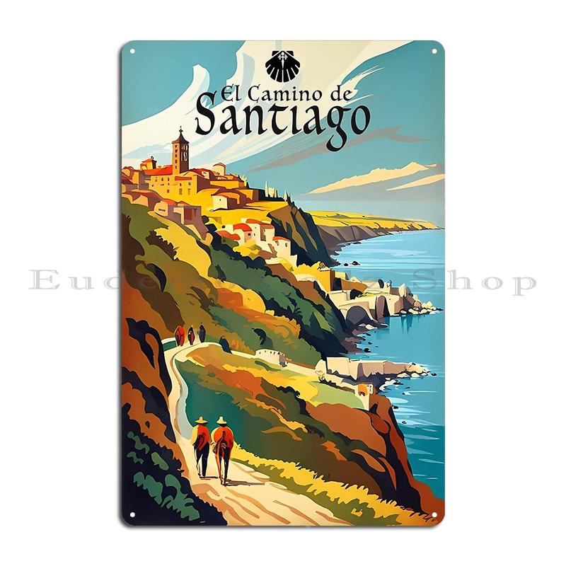 Camino De Santiago Poster Map Way Of St.James Metal Signs Plaques Party We are just walking each other Tin sign Posters 20x30cm
Camino De Santiago Poster Map Way Of St.James Metal Signs Plaques Party We are just walking each other Tin sign Posters 20x30cm