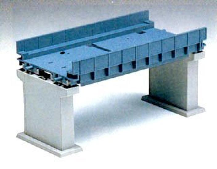 N gauge structure double track girder bridge set blue track PC 2 3042 (double piers, included)
N gauge structure double track girder bridge set blue track PC 2 3042 (double piers, included)