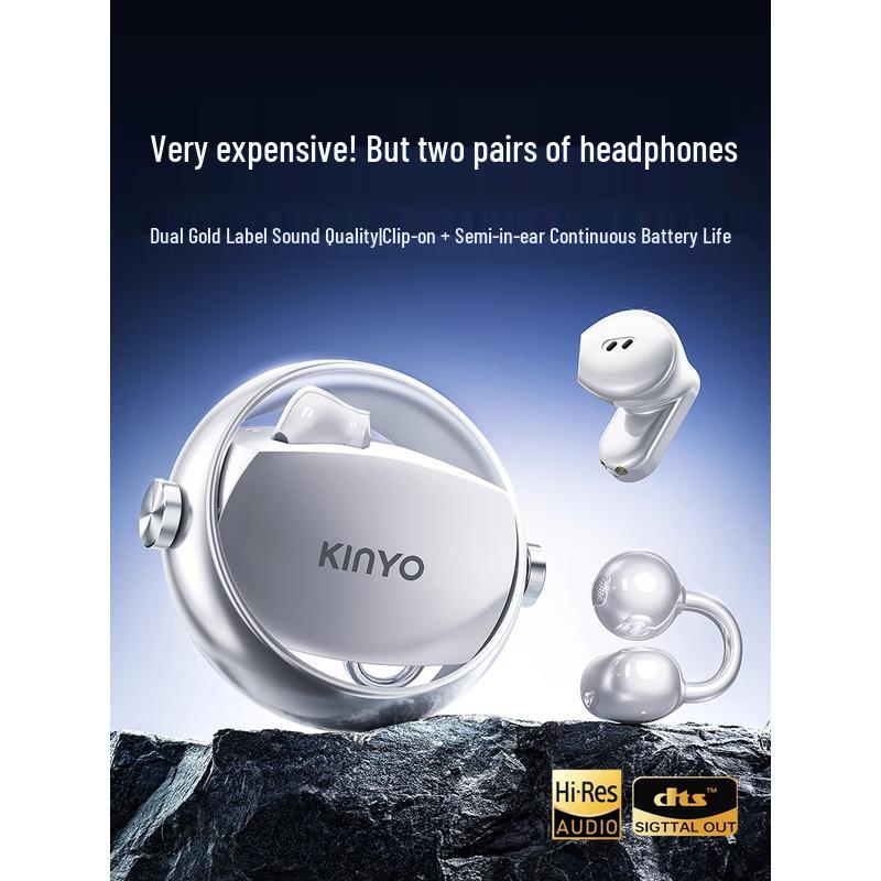 Jinyun A30 Wireless Ear Clip Semi-In-Ear Bluetooth Headset
Jinyun A30 Wireless Ear Clip Semi-In-Ear Bluetooth Headset