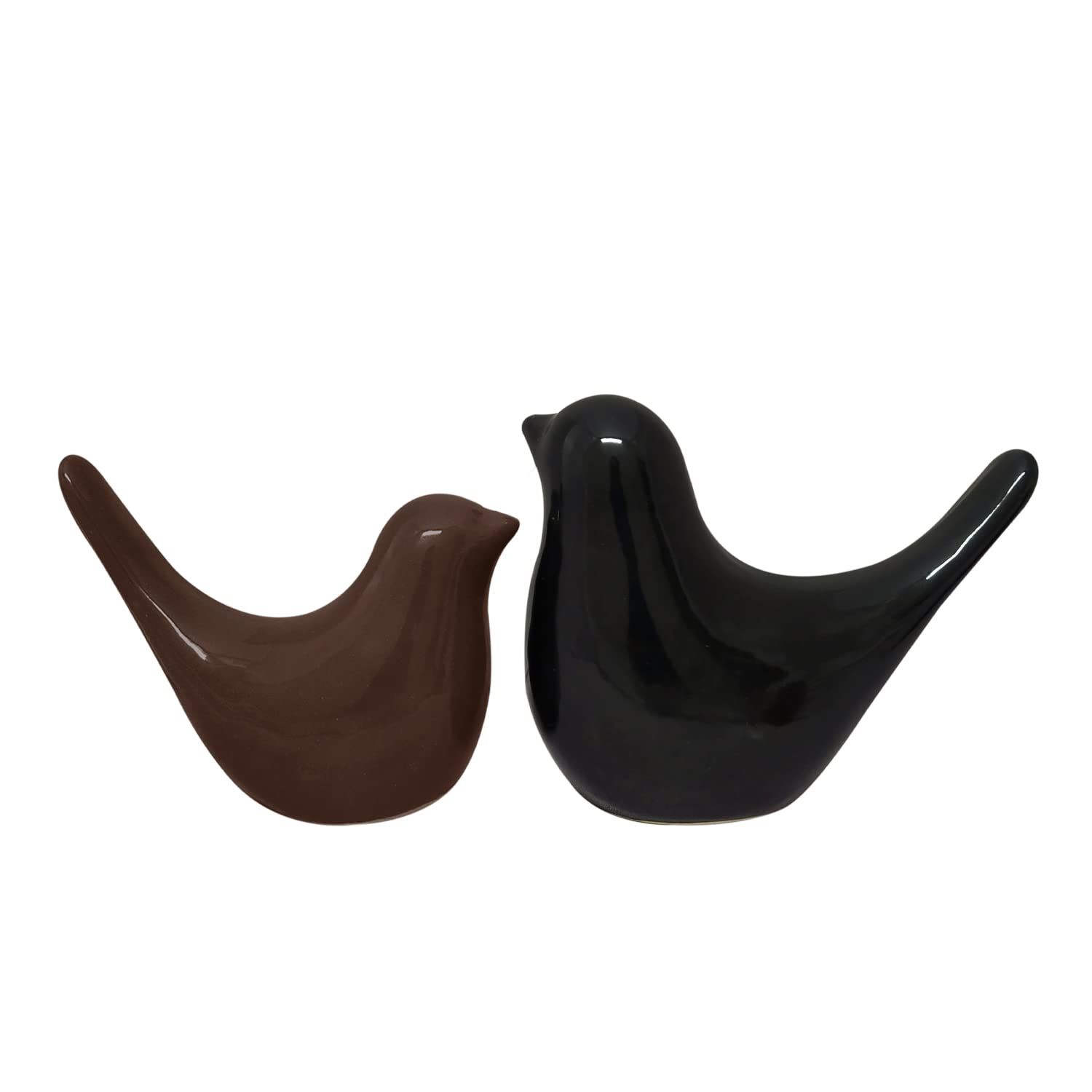 Creative Black and Brown Glossy Ceramic Birds Figurines Home Decorations Accessories Party (Pack of 2, Black & Brown)
Creative Black and Brown Glossy Ceramic Birds Figurines Home Decorations Accessories Party (Pack of 2, Black & Brown)