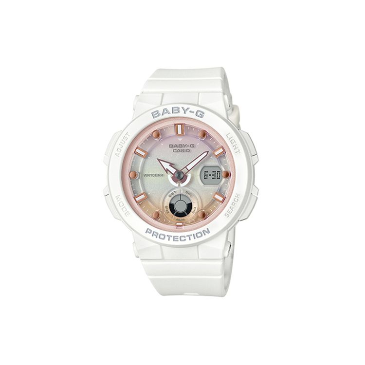 Casio Baby-G Themed Series Trendy Vitality Street Classic Dual Display Waterproof Sports Watch Women Watches Mother-Of-Pearl BGA-250-7A2 Regular Watch Box,White Strap
Casio Baby-G Themed Series Trendy Vitality Street Classic Dual Display Waterproof Sports Watch Women Watches Mother-Of-Pearl BGA-250-7A2 Regular Watch Box,White Strap