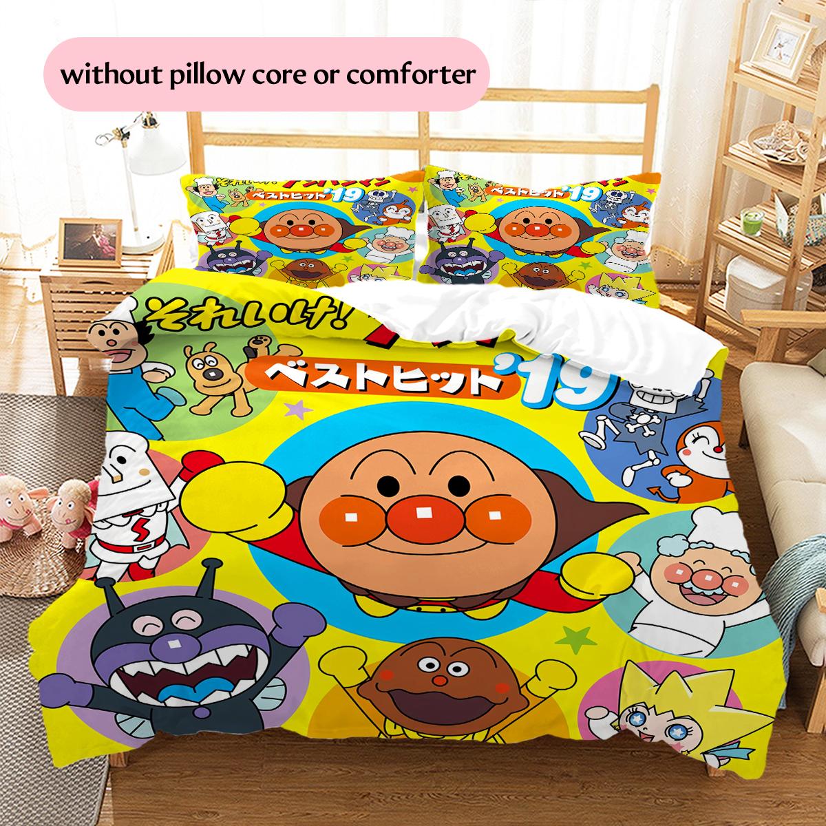 Anpanman Cute Style Pattern Bedding Home Decoration Birthday & Festival Gift (1 * duvet cover + 2 * pillowcase, without core) 135x200cm
Anpanman Cute Style Pattern Bedding Home Decoration Birthday & Festival Gift (1 * duvet cover + 2 * pillowcase, without core) 135x200cm