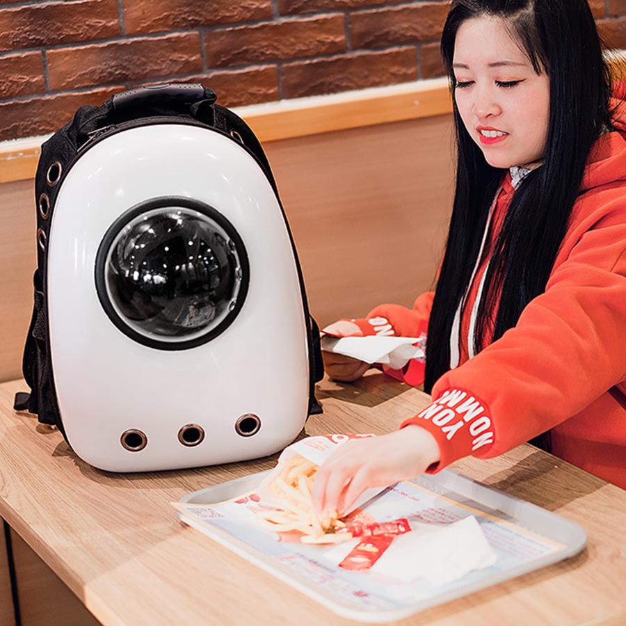 Капсульный рюкзак для домашних животных, уличный портативный удобный пятисторонний дышащий рюкзак для кошек серый 
Капсульный рюкзак для домашних животных, уличный портативный удобный пятисторонний дышащий рюкзак для кошек серый