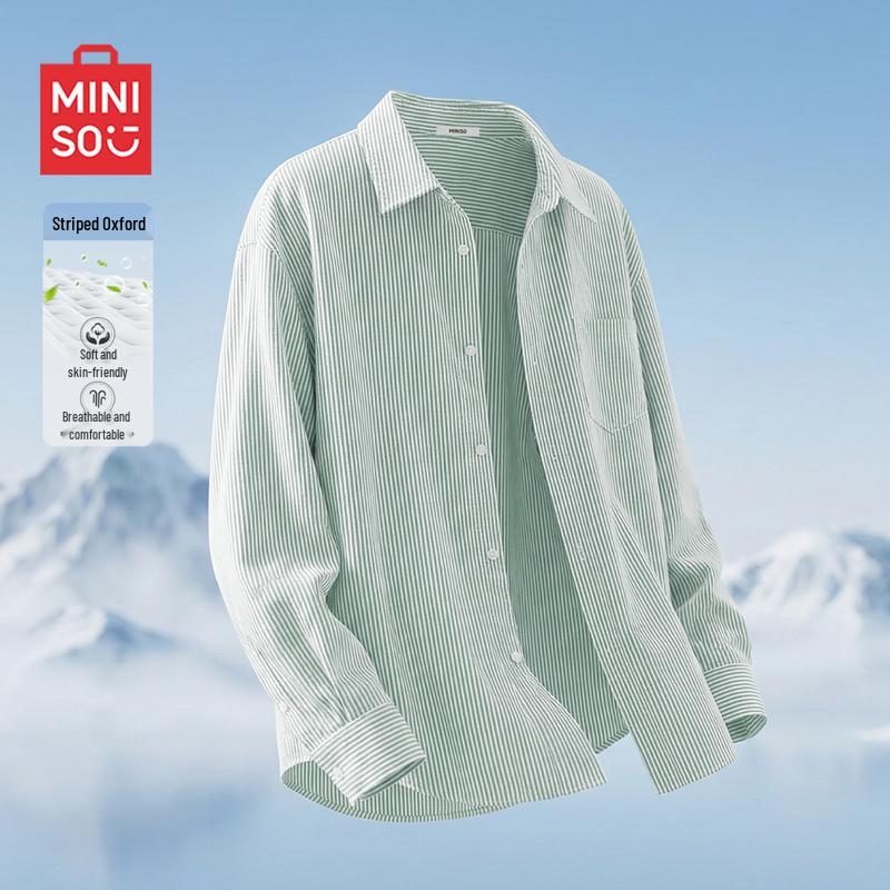 MINISO Мужская повседневная рубашка в американском ретро-стиле в полоску с длинным рукавом 3XL
MINISO Мужская повседневная рубашка в американском ретро-стиле в полоску с длинным рукавом 3XL