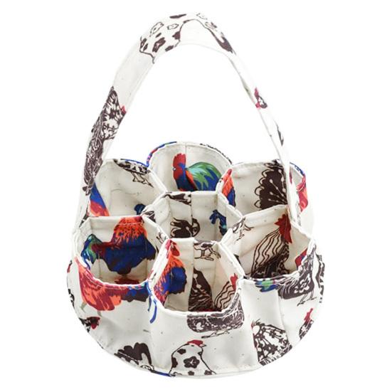 Корзина для сбора яиц с 7 карманами, прочная, брезентовая, для кур и уток
Корзина для сбора яиц с 7 карманами, прочная, брезентовая, для кур и уток