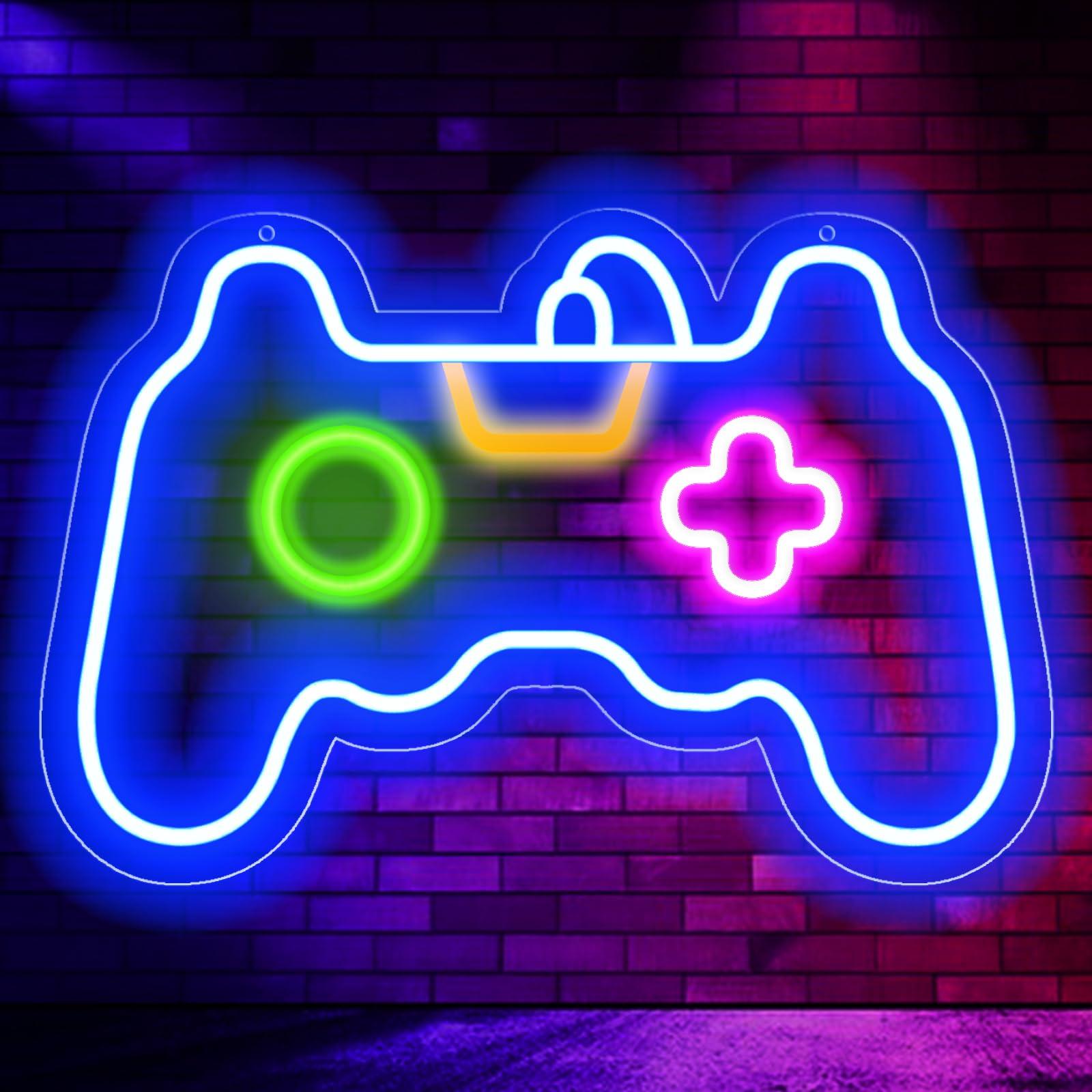 Gamer Neon Gamepad Shaped LED Sign for Gamer Room Decor, Game Neon Light for Teen Boy Room Decor, Best Gamer Gifts for Boys Kids
Gamer Neon Gamepad Shaped LED Sign for Gamer Room Decor, Game Neon Light for Teen Boy Room Decor, Best Gamer Gifts for Boys Kids