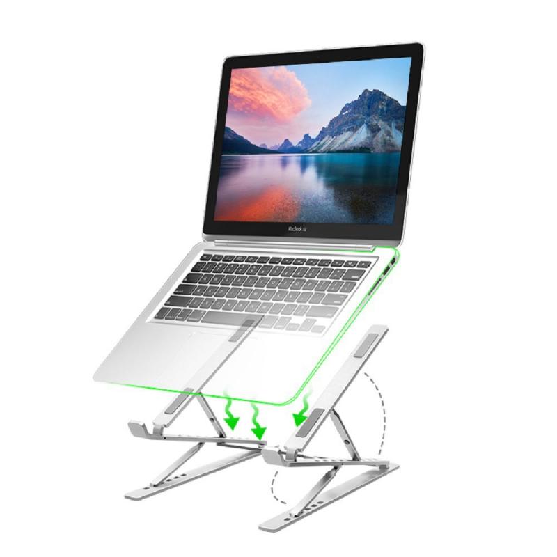 Foldable Adjustable Laptop Stand Aluminum Alloy Desktop Notebook Heat Dissipation Holder Bracket Silver
Foldable Adjustable Laptop Stand Aluminum Alloy Desktop Notebook Heat Dissipation Holder Bracket Silver