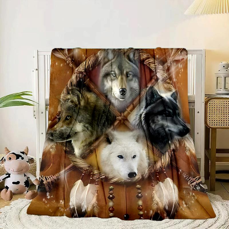 Indian Wolf Spirit Collage Blanket Flannel Blanket for bed, sofa, Camping, Hiking, Picnic Essentials, gift for family Fan gifts 75x90cm
Indian Wolf Spirit Collage Blanket Flannel Blanket for bed, sofa, Camping, Hiking, Picnic Essentials, gift for family Fan gifts 75x90cm