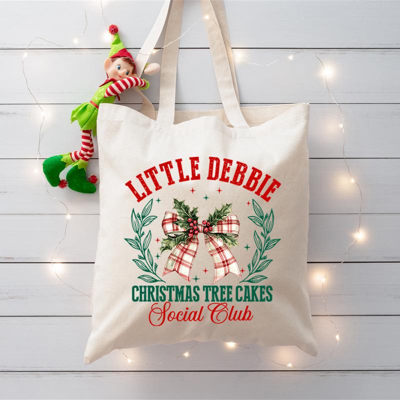 Printed bow trendy canvas bag Christmas large capacity shoulder tote bag No specification
Printed bow trendy canvas bag Christmas large capacity shoulder tote bag No specification