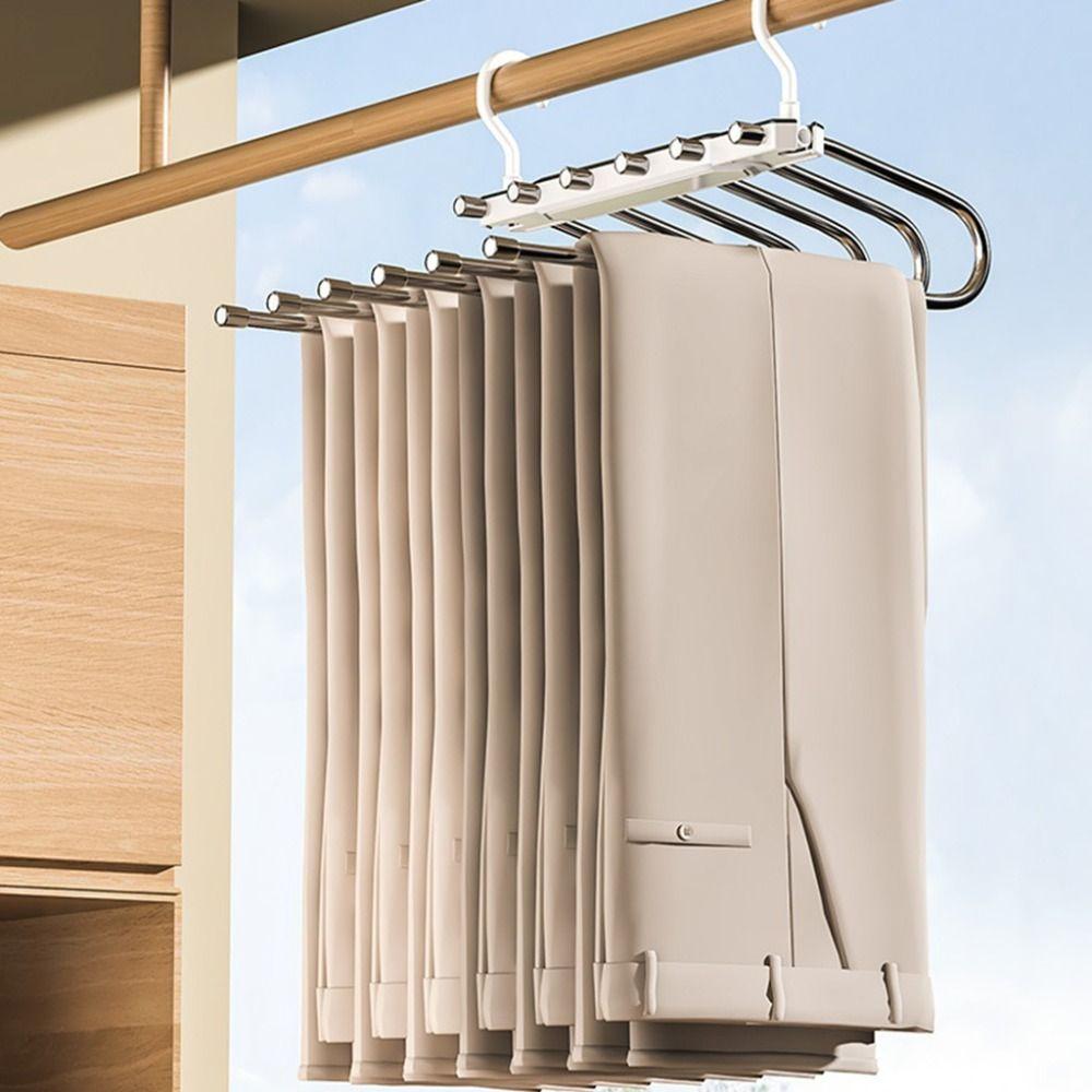 Folding Magic Trousers Rack 6 In 1 Clothes Drying Rack Closet Storage Organizer Pants Rack Clothes чорний
Folding Magic Trousers Rack 6 In 1 Clothes Drying Rack Closet Storage Organizer Pants Rack Clothes чорний