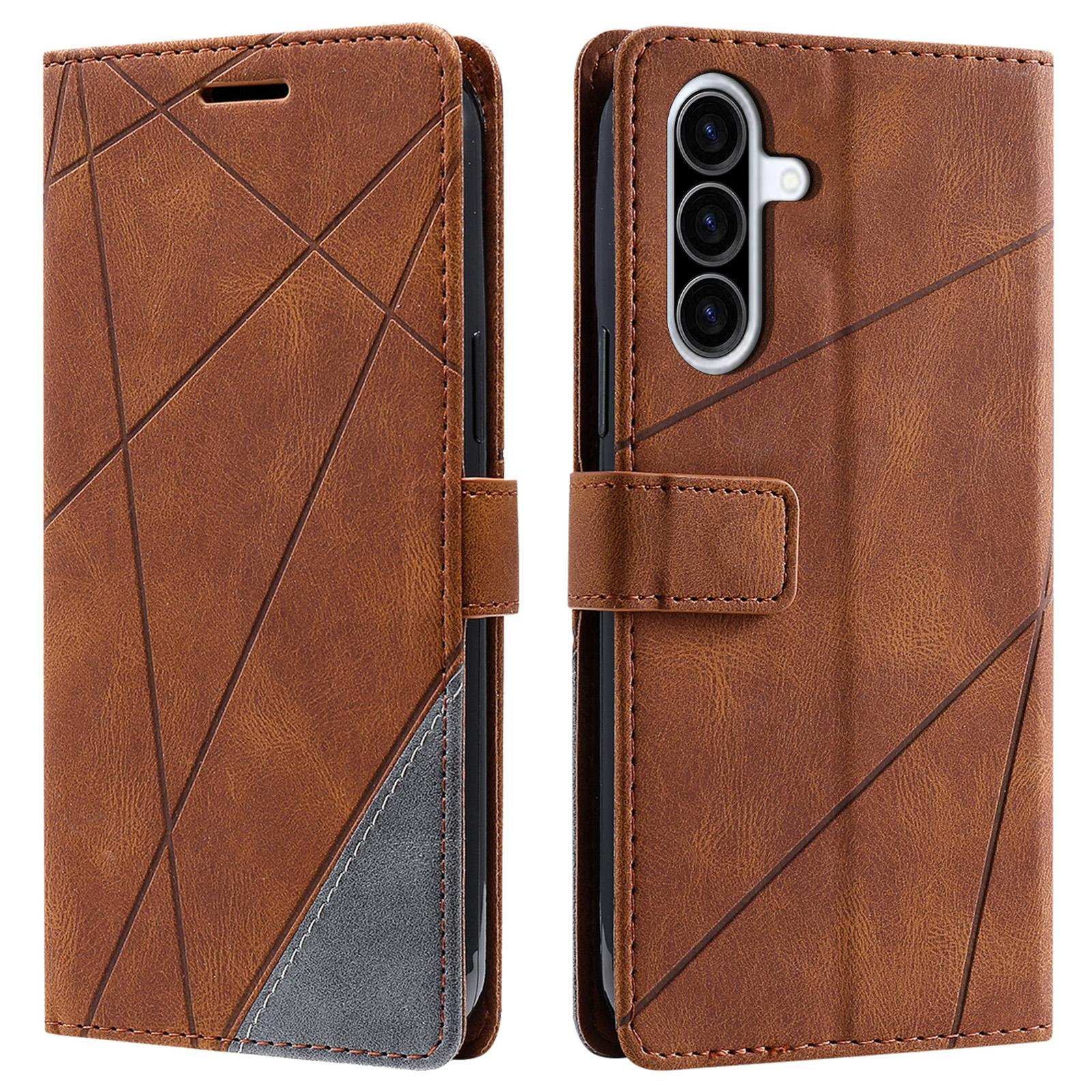For Samsung Galaxy A26 5G Case Imprinted Lines PU Leather Splicing Wallet Phone Cover Brown
For Samsung Galaxy A26 5G Case Imprinted Lines PU Leather Splicing Wallet Phone Cover Brown