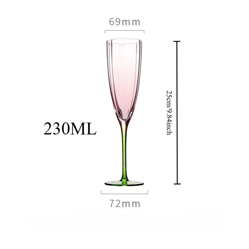 Creative Petal-Shaped Wine Glasses Contrasting-Colour Luxury Champagne Flutes Home & Hotel Use Exquisite Stemmed Glassware
Creative Petal-Shaped Wine Glasses Contrasting-Colour Luxury Champagne Flutes Home & Hotel Use Exquisite Stemmed Glassware