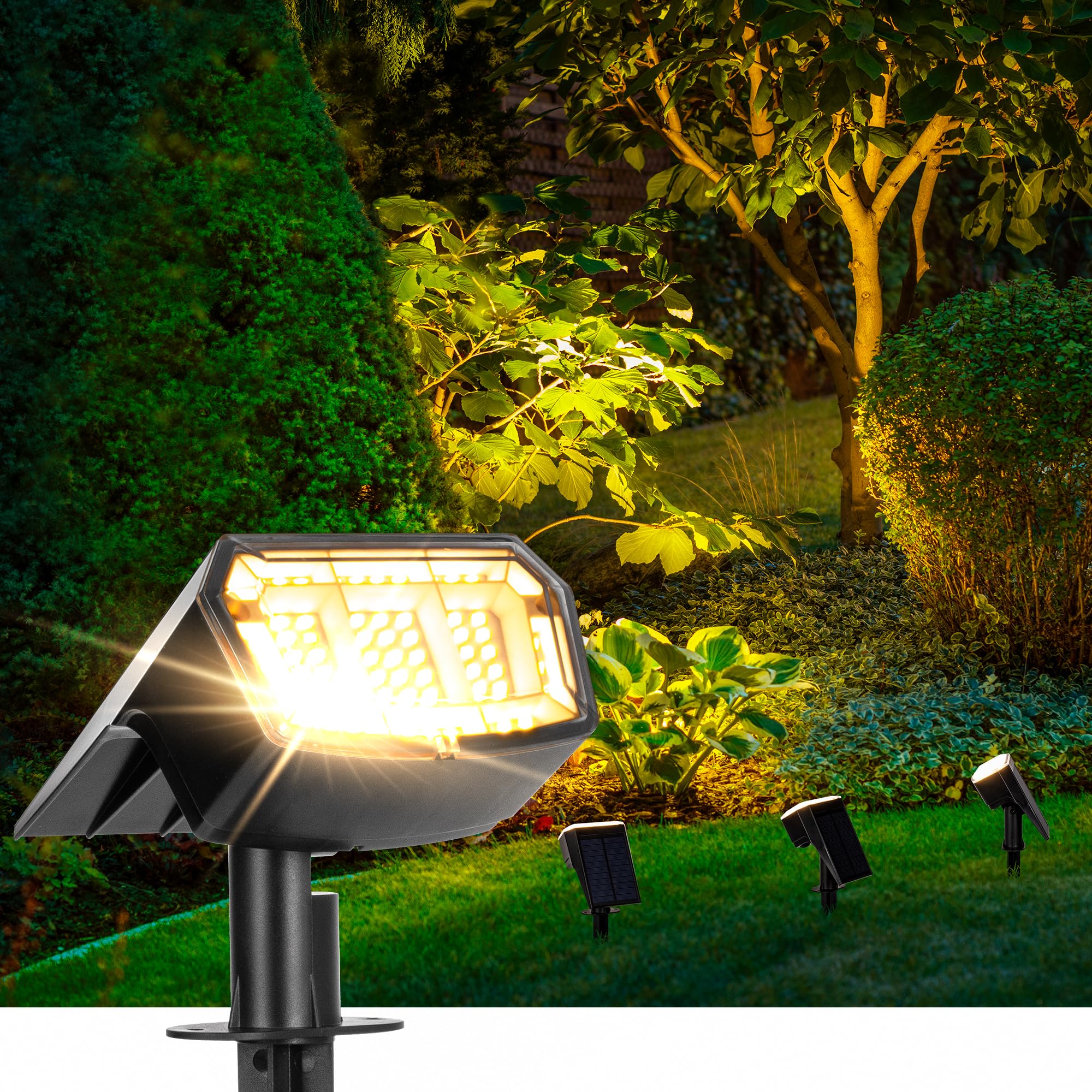 Solar Outdoor Solar Photosensitive Sensor with brightness adjustable height and and Security Applicable in the event of a power outage or Tree Garden
Solar Outdoor Solar Photosensitive Sensor with brightness adjustable height and and Security Applicable in the event of a power outage or Tree Garden