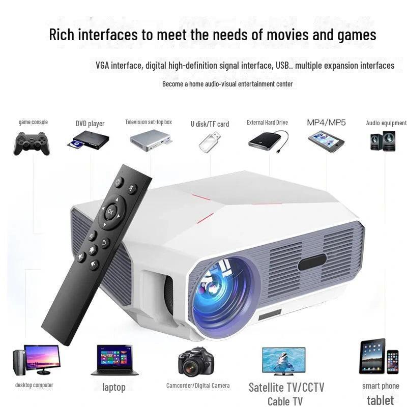 Беспроводной интеллектуальный мини-проектор Ultra HD 4K для дома, офиса и мобильного использования US Standard
Беспроводной интеллектуальный мини-проектор Ultra HD 4K для дома, офиса и мобильного использования US Standard