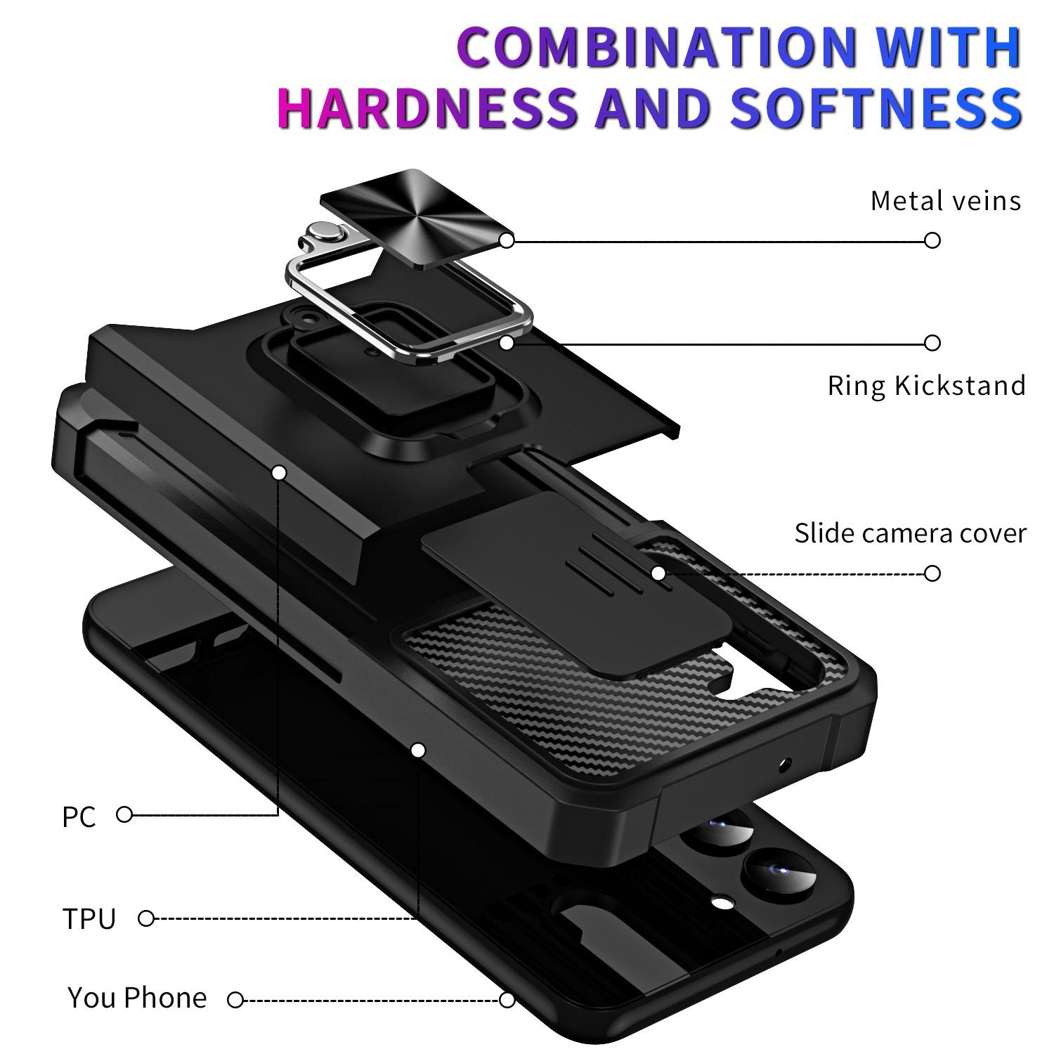 For Samsung Galaxy S23 Anti-scratch Phone Case Slide Camera Lens Cover Card Slot Kickstand Design Hard PC Soft TPU Phone Cover Purple
For Samsung Galaxy S23 Anti-scratch Phone Case Slide Camera Lens Cover Card Slot Kickstand Design Hard PC Soft TPU Phone Cover Purple