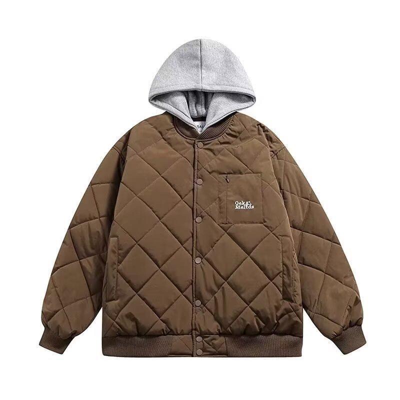 Unisex Japanese Retro Warm Hooded Baseball Jacket - Winter Casual Loose Outerwear M коричневий
Unisex Japanese Retro Warm Hooded Baseball Jacket - Winter Casual Loose Outerwear M коричневий