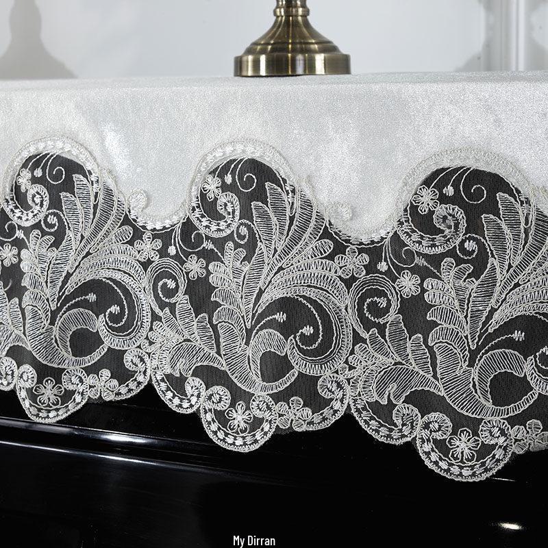 Modern White Lace Piano Half-Cover - Korean European Princess Style 100x200CM Piano Half Cover
Modern White Lace Piano Half-Cover - Korean European Princess Style 100x200CM Piano Half Cover
