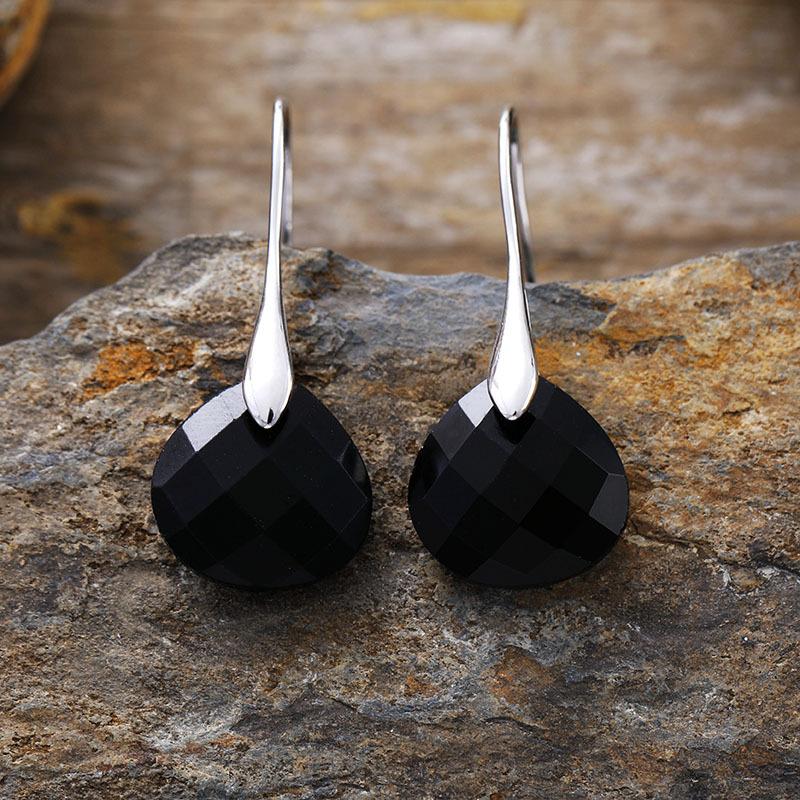High quality simple and elegant water drop shaped natural stone amethyst tiger eye earrings earrings popular jewelry
High quality simple and elegant water drop shaped natural stone amethyst tiger eye earrings earrings popular jewelry