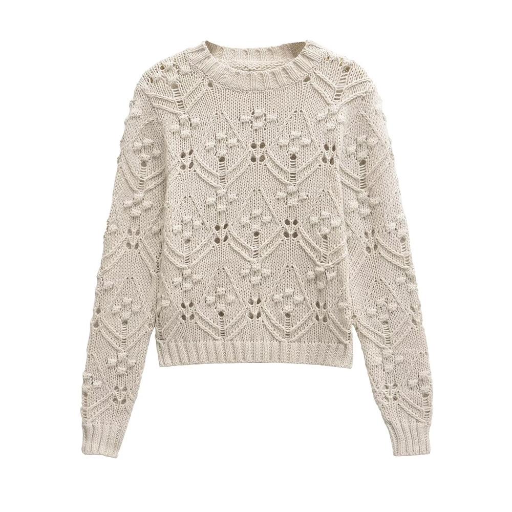 Women s Autumn/Winter 2024 European & American Style Knitted Sweater with Ball-Shaped Decor. Small слоновая кость
Women s Autumn/Winter 2024 European & American Style Knitted Sweater with Ball-Shaped Decor. Small слоновая кость