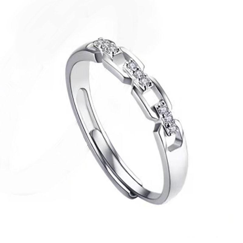 Cross Micro-Set Rhinestone Open Couple Women S Ring Fashionable And Simple Temperament Hand Jewelry Adjustable opening
Cross Micro-Set Rhinestone Open Couple Women S Ring Fashionable And Simple Temperament Hand Jewelry Adjustable opening