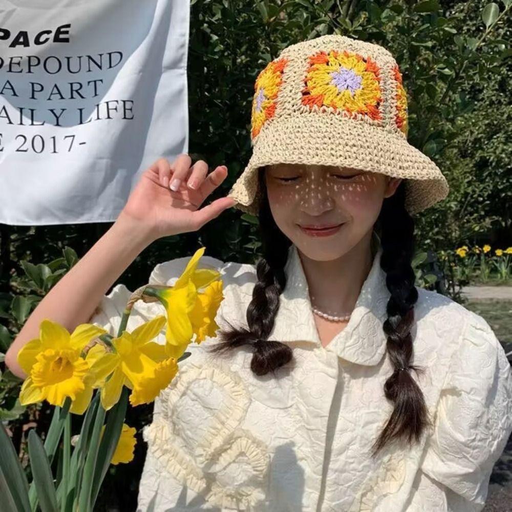 Summer Knitted Outdoor Travel Crochet Straw Hat Fisherman Hat Bucket Hat Daisy Flowers Sun Hat бежевый
Summer Knitted Outdoor Travel Crochet Straw Hat Fisherman Hat Bucket Hat Daisy Flowers Sun Hat бежевый