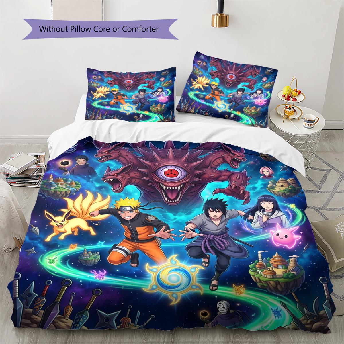 Naruto Pattern Bedding Quilt Set Quilt Cover Pillowcase Home Decoration Birthday Gift (1 * duvet cover + 2 * pillowcase, without core) 135x200cm
Naruto Pattern Bedding Quilt Set Quilt Cover Pillowcase Home Decoration Birthday Gift (1 * duvet cover + 2 * pillowcase, without core) 135x200cm