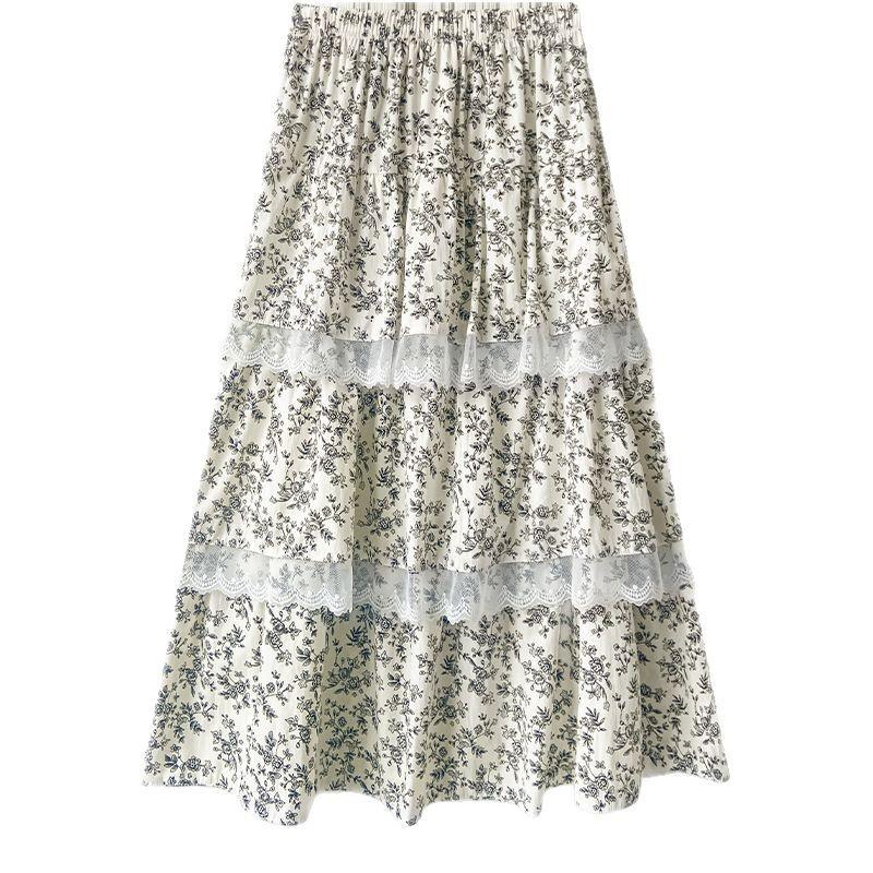 Floral Skirt for Women In Spring and Summer New High-waisted Slim A-line Lace Retro Style Cake Skirt S
Floral Skirt for Women In Spring and Summer New High-waisted Slim A-line Lace Retro Style Cake Skirt S