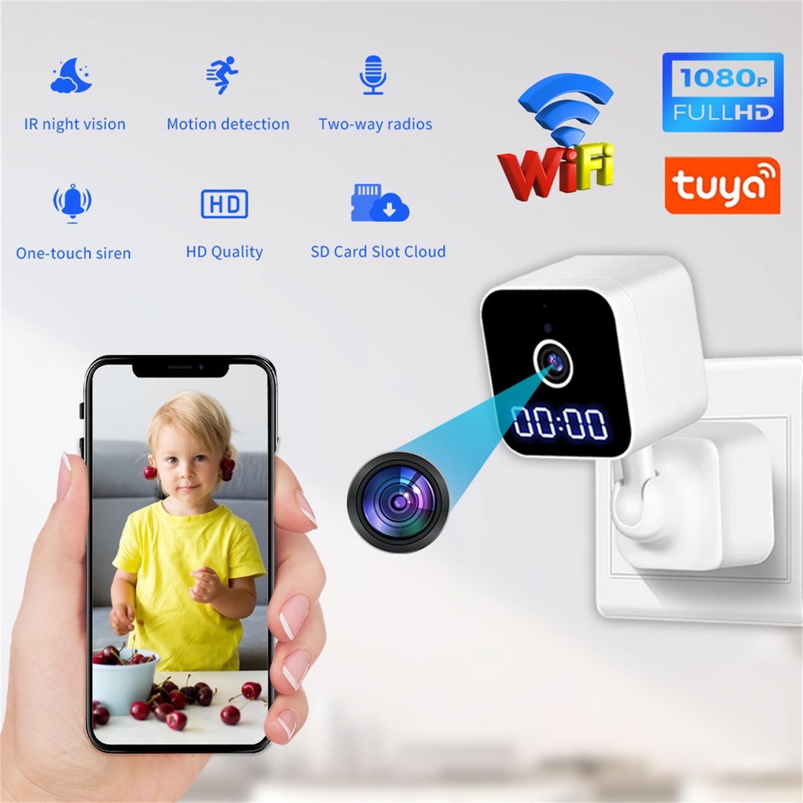 Камера K1 WiFi Мала бездротова відеокамера Full HD 1080P Нічний датчик руху Виявлення відео Безпека Няня Камера спостереження One Size
Камера K1 WiFi Мала бездротова відеокамера Full HD 1080P Нічний датчик руху Виявлення відео Безпека Няня Камера спостереження One Size
