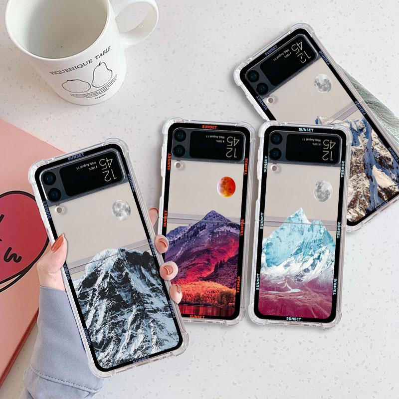 Aesthetic Snow Mountain Luxury Case For Samsung Galaxy Z Flip 3 4 5G Funda Z Flip3 Clear PC Hard Shockproof Back Phone Coque Samsung Z Flip4 5G
Aesthetic Snow Mountain Luxury Case For Samsung Galaxy Z Flip 3 4 5G Funda Z Flip3 Clear PC Hard Shockproof Back Phone Coque Samsung Z Flip4 5G