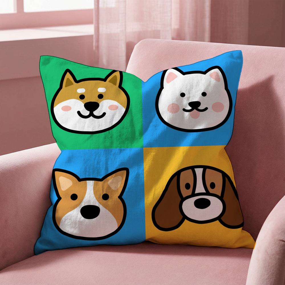 Cartoon Simple Cute Dog Cushion Cover Multi-Scene Pillow Cover for Home & Car - Reversible, Soft & Durable for Daily Use 30cmx30cm
Cartoon Simple Cute Dog Cushion Cover Multi-Scene Pillow Cover for Home & Car - Reversible, Soft & Durable for Daily Use 30cmx30cm