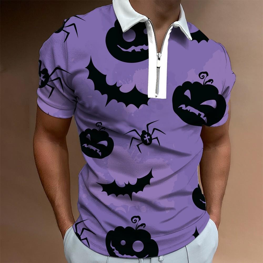 Мужская рубашка поло с коротким рукавом 3D на Хэллоуин с лацканами, повседневная, с коротким рукавом, поло 5XL
Мужская рубашка поло с коротким рукавом 3D на Хэллоуин с лацканами, повседневная, с коротким рукавом, поло 5XL