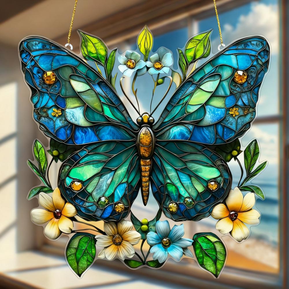 Colored Acrylic Butterfly Light-Catching Device Flat Decora Sunlight Catcher Hanging Home Bedroom Party Holiday Decora, Four Seasons Decoration 20*20cm
Colored Acrylic Butterfly Light-Catching Device Flat Decora Sunlight Catcher Hanging Home Bedroom Party Holiday Decora, Four Seasons Decoration 20*20cm