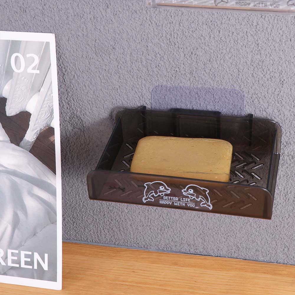 No Drilling Soap Dish Holder Wall Mounted Soap Storage Tray Creative Soap Rack Toilet чорний
No Drilling Soap Dish Holder Wall Mounted Soap Storage Tray Creative Soap Rack Toilet чорний