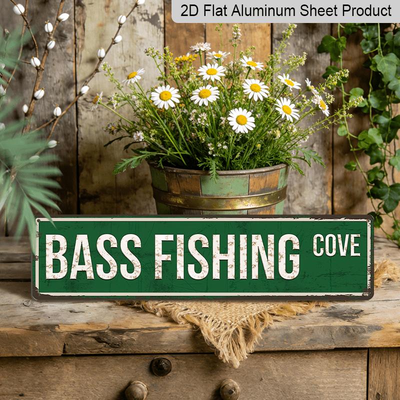 2D Flat 15.7×3.94inch 1pc Vintage Bass Fishing Cove Metal Sign, Aluminum Decorative Sign, Wall Hanging Plaque, Multipurpose Home Decor for Bar, Cafe 40cm x 10cm
2D Flat 15.7×3.94inch 1pc Vintage Bass Fishing Cove Metal Sign, Aluminum Decorative Sign, Wall Hanging Plaque, Multipurpose Home Decor for Bar, Cafe 40cm x 10cm